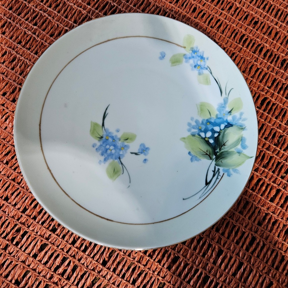 Antique Nippon Hand Painted Floral Plate 6.5"